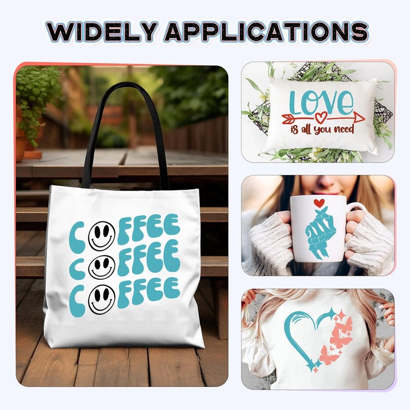 HTVSTD Blue Sublimation Ink Transfer Sheets 8 Sheets 12'' x 10''Solid Color Sublimation Paper Transfer Sheets for Mugs Tumblers DIY Transfer Paper - Image 5